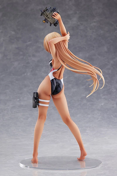 AMAKUNI Kouhai-chan Of The Swim Team Red Line Swimsuit Ver Arms Note Figure - Image 3