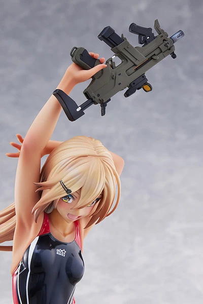 AMAKUNI Kouhai-chan Of The Swim Team Red Line Swimsuit Ver Arms Note Figure - Image 8