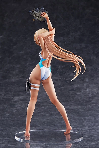 AMAKUNI Kouhai-chan Of The Swim Team Blue Line Swimsuit Ver Arms Note Figure - Image 3
