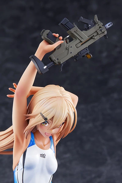 AMAKUNI Kouhai-chan Of The Swim Team Blue Line Swimsuit Ver Arms Note Figure - Image 7