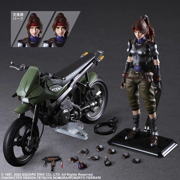 SQUARE ENIX Jessie & Motorcycle Set Play Arts -Kai- Final Fantasy VII Remake Action Figure - Image 2
