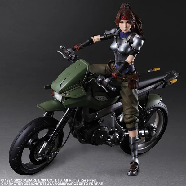 SQUARE ENIX Jessie & Motorcycle Set Play Arts -Kai- Final Fantasy VII Remake Action Figure