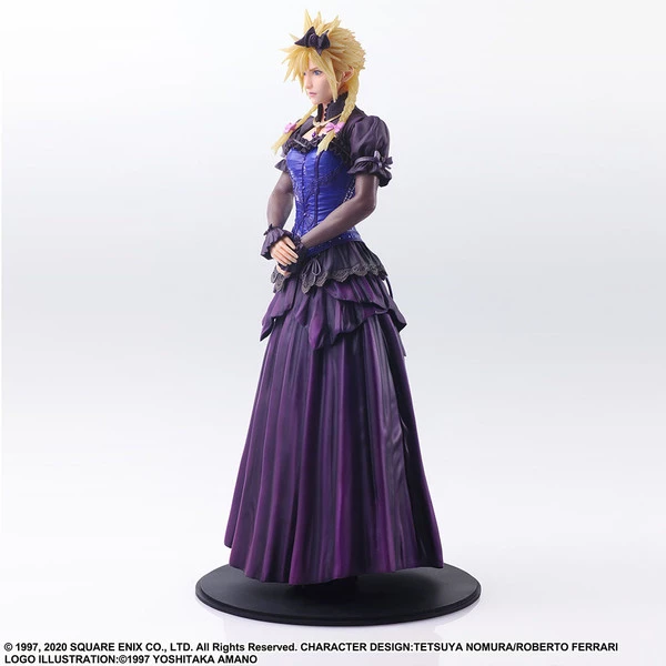 SQUARE ENIX Cloud Strife Dress Ver Final Fantasy VII Remake Static Arts Figure - Image 2