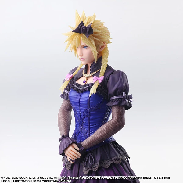 SQUARE ENIX Cloud Strife Dress Ver Final Fantasy VII Remake Static Arts Figure - Image 4