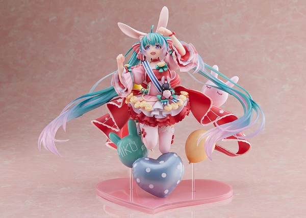 TAITO Hatsune Miku Birthday 2021 Pretty Rabbit Ver Vocaloid Spiritale Figure - Image 2