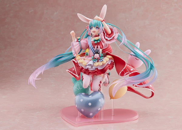 TAITO Hatsune Miku Birthday 2021 Pretty Rabbit Ver Vocaloid Spiritale Figure - Image 3