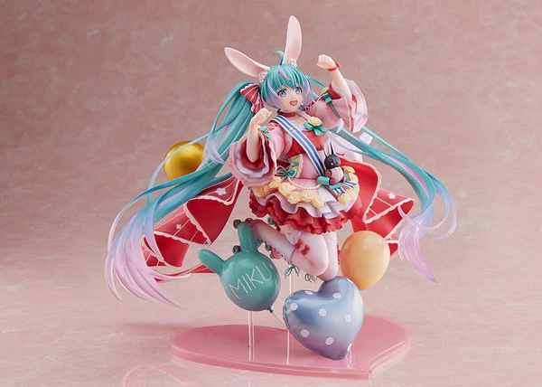 TAITO Hatsune Miku Birthday 2021 Pretty Rabbit Ver Vocaloid Spiritale Figure - Image 5
