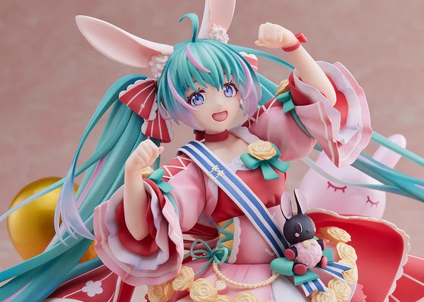 TAITO Hatsune Miku Birthday 2021 Pretty Rabbit Ver Vocaloid Spiritale Figure - Image 6