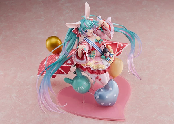 TAITO Hatsune Miku Birthday 2021 Pretty Rabbit Ver Vocaloid Spiritale Figure - Image 7