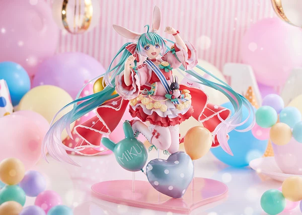 TAITO Hatsune Miku Birthday 2021 Pretty Rabbit Ver Vocaloid Spiritale Figure - Image 11
