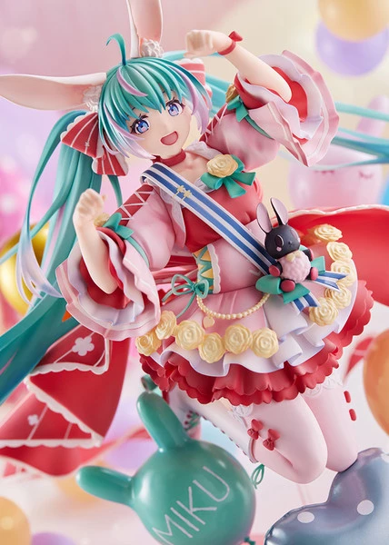 TAITO Hatsune Miku Birthday 2021 Pretty Rabbit Ver Vocaloid Spiritale Figure - Image 12