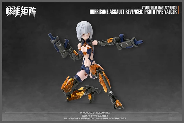 NUKE MATRIX Hurricane Assault Revenger Prototype Yaeger Cyber Forest Fantasy Girls Original Character Model Kit - Image 8