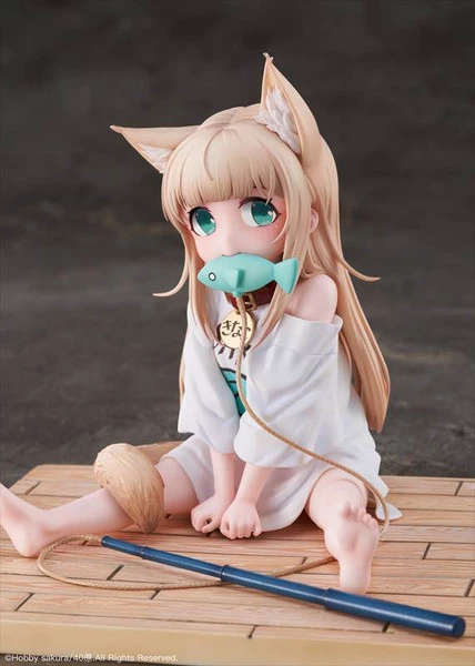 HOBBY SAKURA Kinako Sitting Fish Ver My Cat Is A Kawaii Girl Original Character Figure - Image 7