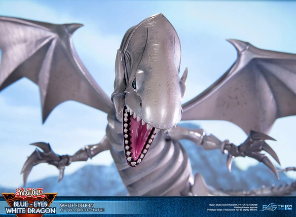 FIRST 4 FIGURES Blue-Eyes White Dragon White Variant Ver Yu-Gi-Oh! Statue - Image 11