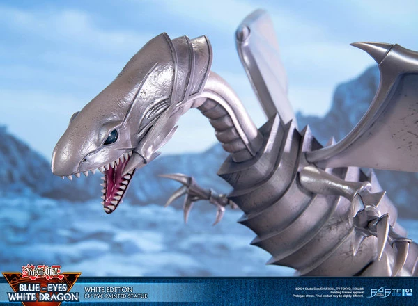 FIRST 4 FIGURES Blue-Eyes White Dragon White Variant Ver Yu-Gi-Oh! Statue - Image 13