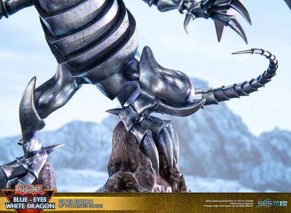 FIRST 4 FIGURES Blue-Eyes White Dragon Silver Variant Ver Yu-Gi-Oh! Statue - Image 21