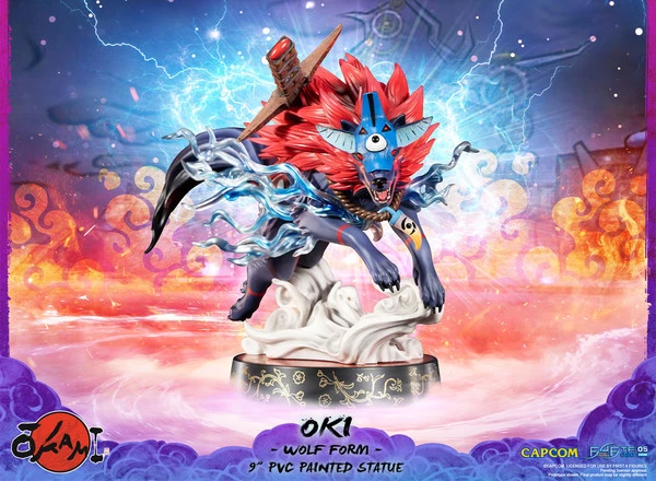 FIRST 4 FIGURES Oki Wolf Form Ver Okami Figure - Image 3
