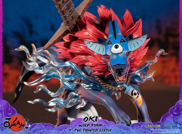 FIRST 4 FIGURES Oki Wolf Form Ver Okami Figure - Image 4