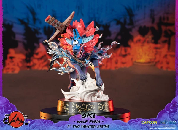 FIRST 4 FIGURES Oki Wolf Form Ver Okami Figure - Image 5