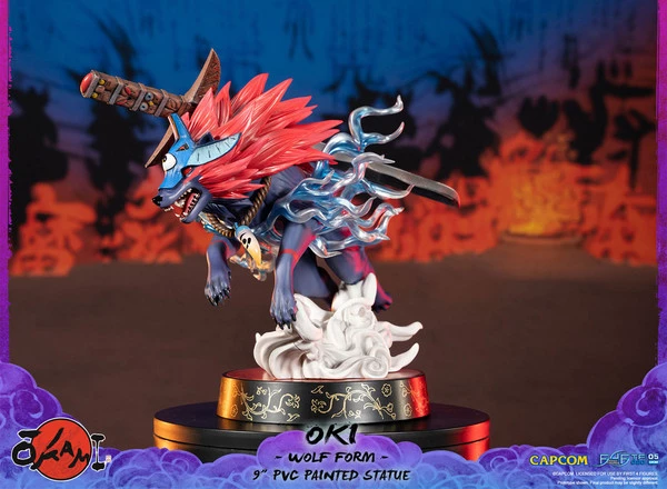FIRST 4 FIGURES Oki Wolf Form Ver Okami Figure - Image 6