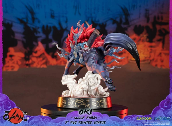 FIRST 4 FIGURES Oki Wolf Form Ver Okami Figure - Image 9