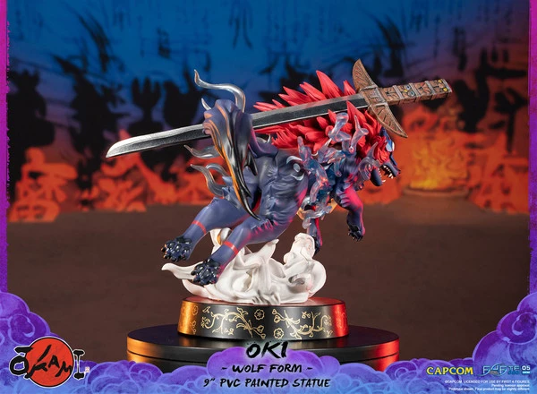 FIRST 4 FIGURES Oki Wolf Form Ver Okami Figure - Image 10