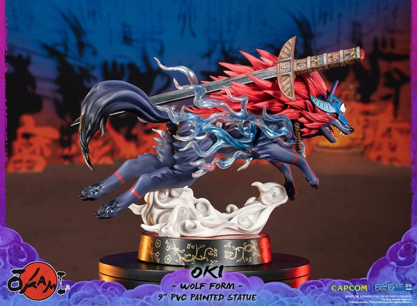 FIRST 4 FIGURES Oki Wolf Form Ver Okami Figure - Image 11