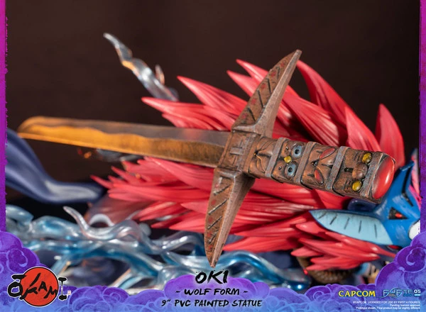FIRST 4 FIGURES Oki Wolf Form Ver Okami Figure - Image 16