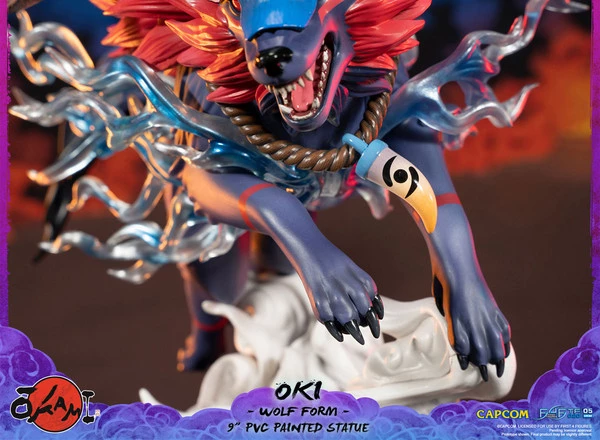 FIRST 4 FIGURES Oki Wolf Form Ver Okami Figure - Image 20