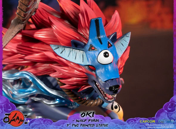 FIRST 4 FIGURES Oki Wolf Form Ver Okami Figure - Image 21