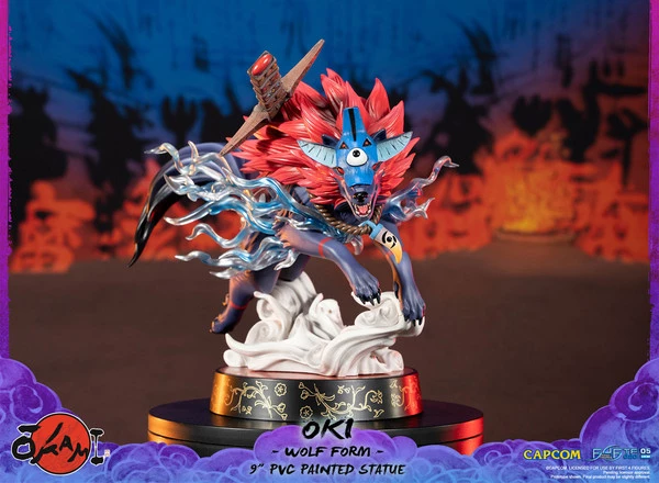 FIRST 4 FIGURES Oki Wolf Form Ver Okami Figure