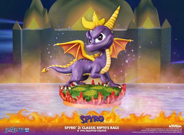 FIRST 4 FIGURES Spyro Classic Ripto's Rage Spyro 2 Statue Figure - Image 2