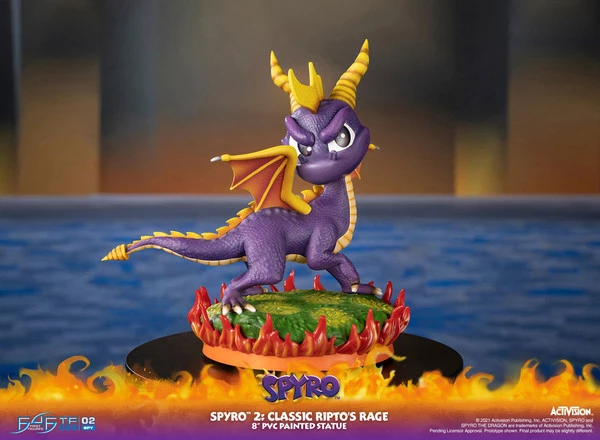 FIRST 4 FIGURES Spyro Classic Ripto's Rage Spyro 2 Statue Figure