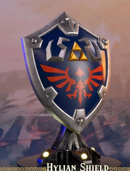 FIRST 4 FIGURES Hylian Shield The Legend Of Zelda Breath Of The Wild Collectors Edition Statue - Image 3