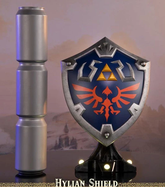 FIRST 4 FIGURES Hylian Shield The Legend Of Zelda Breath Of The Wild Collectors Edition Statue - Image 7