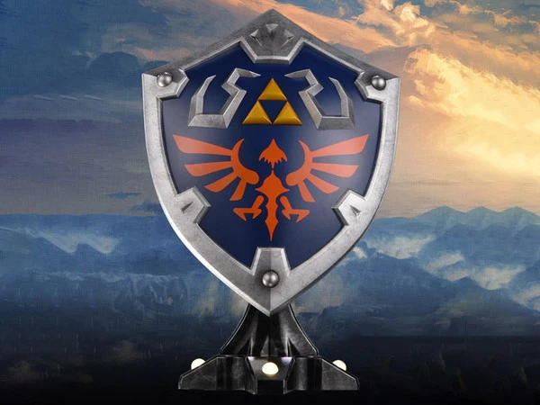 FIRST 4 FIGURES Hylian Shield The Legend Of Zelda Breath Of The Wild Collectors Edition Statue