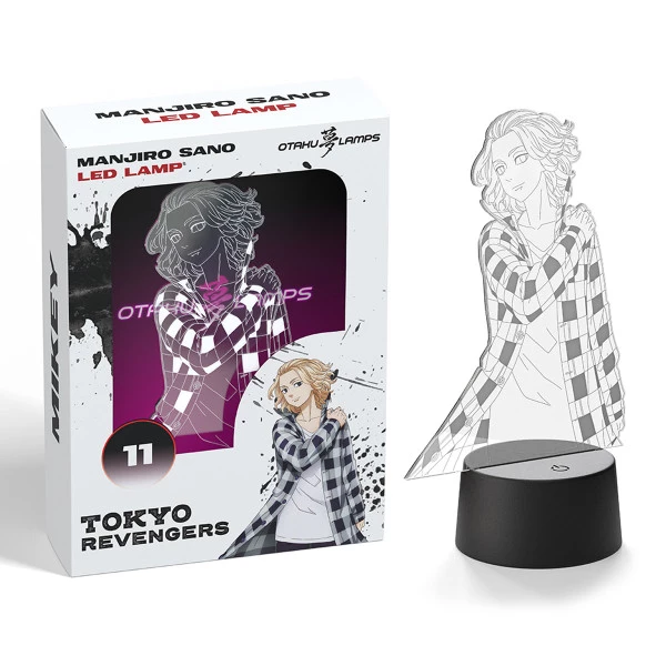 OTAKU LAMPS "Mikey" Manjiro Sano In Plaid Shirt Tokyo Revengers Otaku Lamp - Image 2