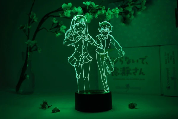 OTAKU LAMPS Hayase Nagatoro And Senpai Running Don't Toy With Me Miss Nagatoro Otaku Lamp