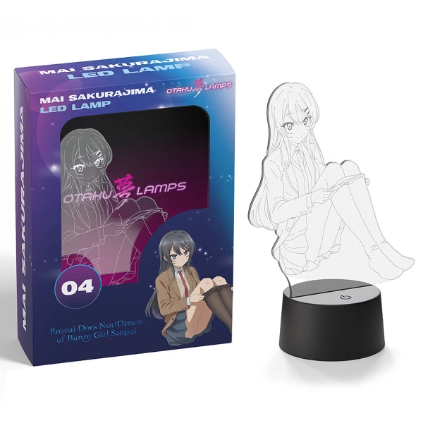 OTAKU LAMPS Mai Sakurajima In School Uniform Rascal Does Not Dream Of Bunny Girl Senpai Otaku Lamp - Image 2