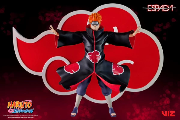 ESPADA Pain Tendo Shinra Tensei Ver Naruto Shippuden Breach Wall Art Line Figure