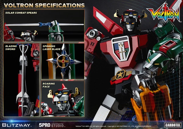 BLITZWAY Voltron 5Pro Studio CARBOTIX Series Voltron Figure - Image 10